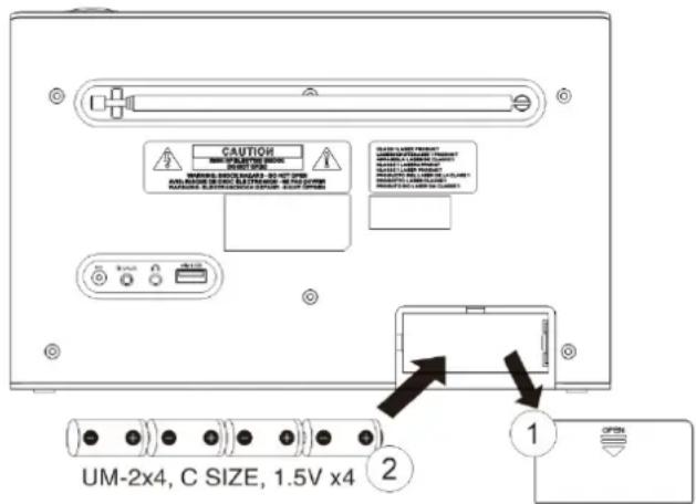 Soundmaster RCD1190 - BATTERY OPERATION - 1