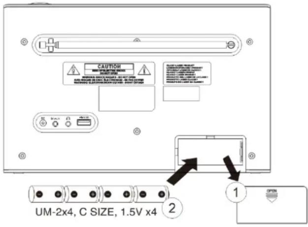 Soundmaster RCD1190 - BATTERIERBETRIEB - 1