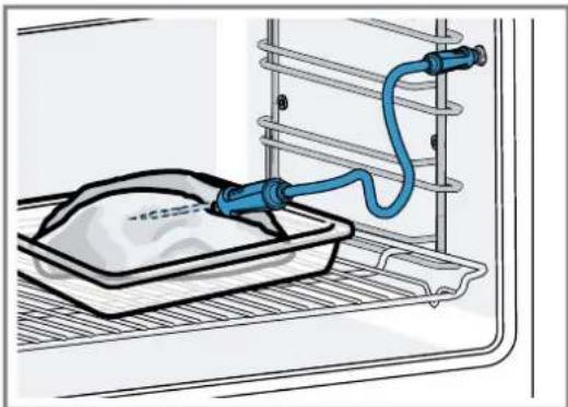 GAGGENAU GO251100 - Insérer la sonde thermométrique dans de la viande - 1