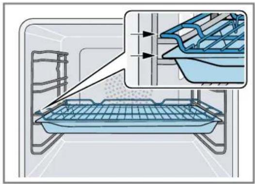 GAGGENAU GO251100 - Insérer la lèchefrite et la grille en même temps dans le compartiment de cuisson - 2