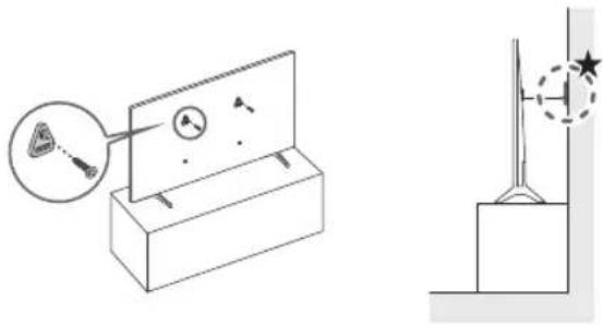 SAMSUNG QA65LS03DAK - Preventing the TV from falling - 1