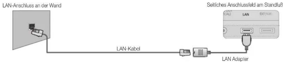 SAMSUNG UE46C9005ZW - Verbindung mit einem Kabelnetzwerk herstellen - 3