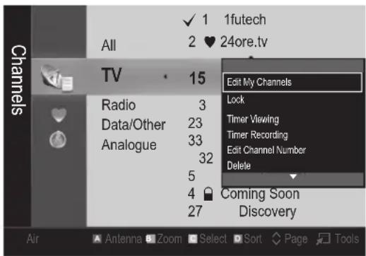 SAMSUNG UE46C9005ZW - ♥ My Channels - 1