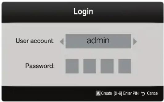 SAMSUNG UE46C9005ZW - Account Login - 1