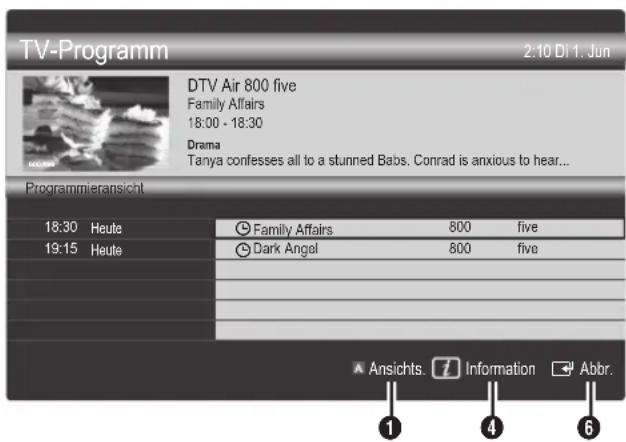 SAMSUNG UE46C9005ZW - Verwenden der Programmieransicht - 1