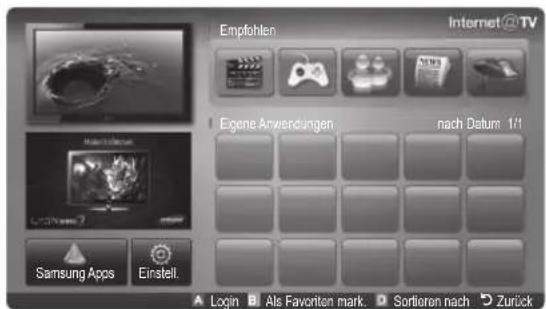 SAMSUNG UE46C9005ZW - Erste Schritte mit Internet@TV - 2