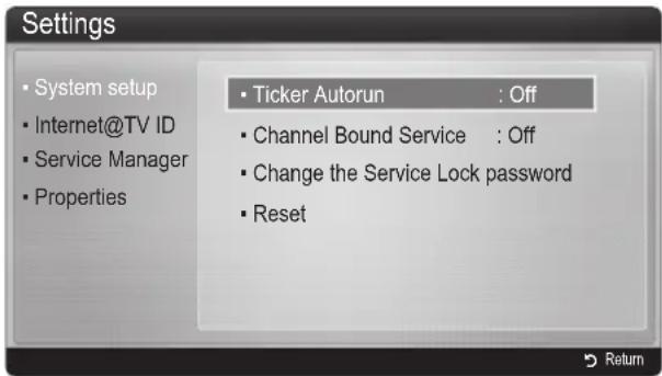SAMSUNG UE46C9005ZW - Settings - 1