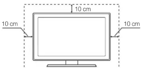 SAMSUNG UE46C9005ZW - Securing the Installation Space - 1