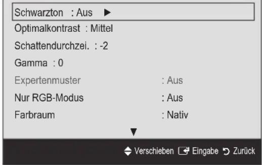 SAMSUNG UE46C9005ZW - Erweiterte Einstellungen - 1