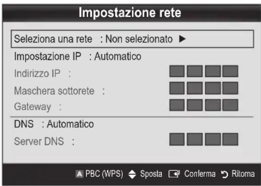 SAMSUNG UE46C9005ZW - Procedura per l'impostazione mediante PBC (WPS) - 1