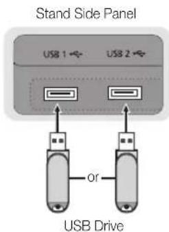 SAMSUNG UE46C9005ZW - Connecting a USB Device - 1