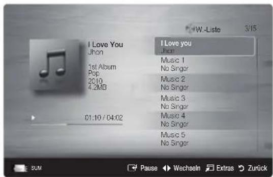 SAMSUNG UE46C9005ZW - Wiedergeben von Musik - 1