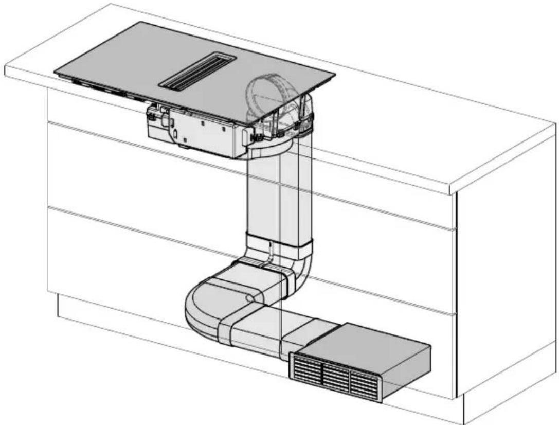 MIELE KMDA 7473-1 FL - Exemples d'installation - 1