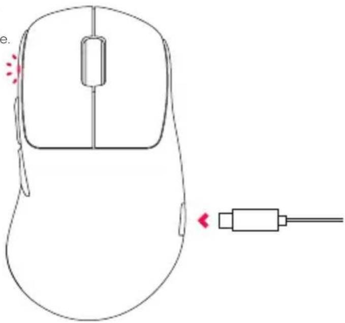 Cherry XTRFY M64 WIRELESS - CHARGING THE BATTERY - 2