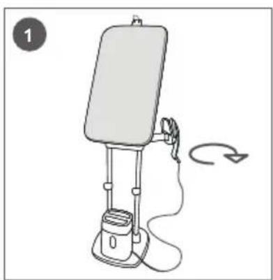 CALOR Ixeo QT1020 - Ausrichtung der Bügeleisenablage / De strijkijzersteun in de juiste positie zetten - 1
