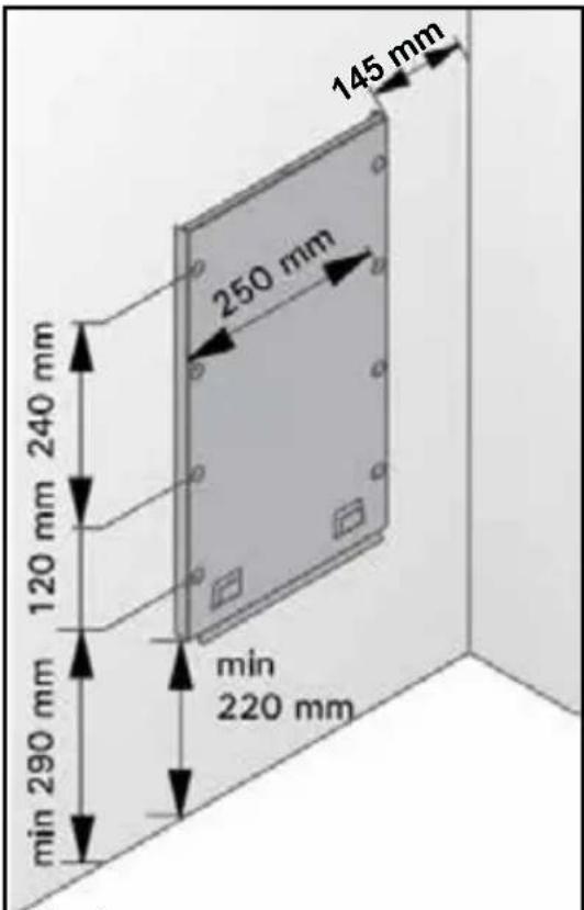 Sonnenkönig Fasssauna 7 - WARNING! PVC-insulated cables should not be used as the connection cable for the sauna heater due to their poor heat resistance. The terminal box must be splashproof and may be mounted no more than 50 cm above the floor. - 1