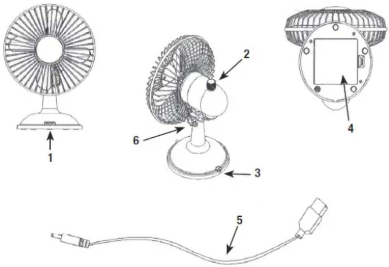 Sonnenkönig Retro Fan - TECHNICAL SPECIFICATIONS - 1
