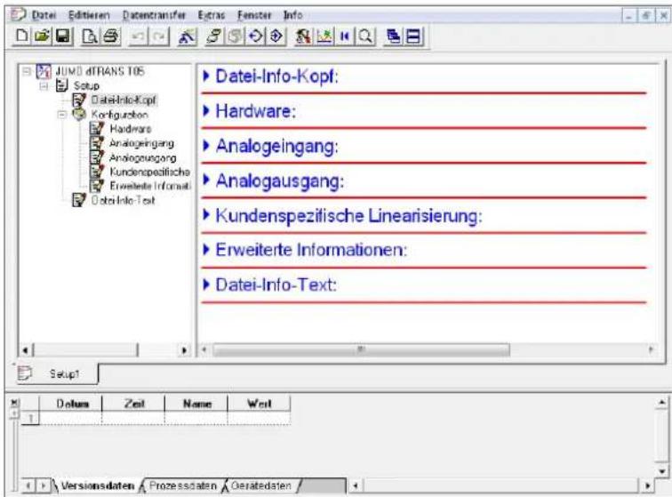 Jumo dTRANS T05 - Setup-Programm - 1