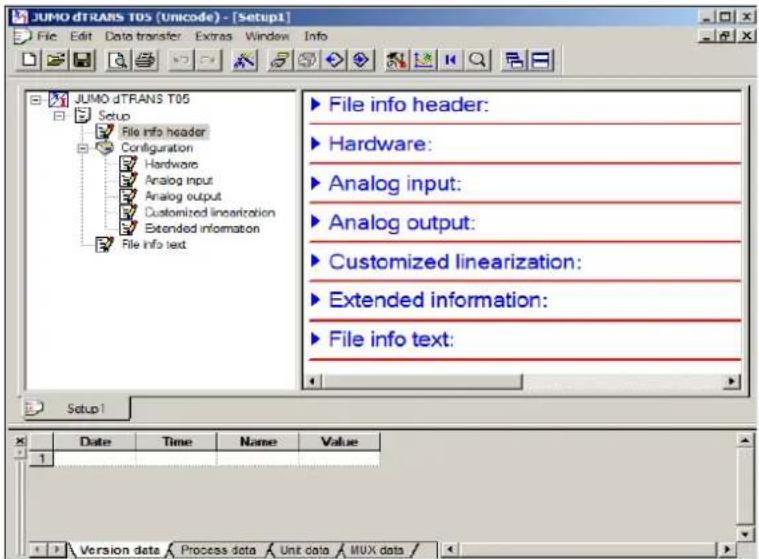 Jumo dTRANS T05 - Setup program - 1