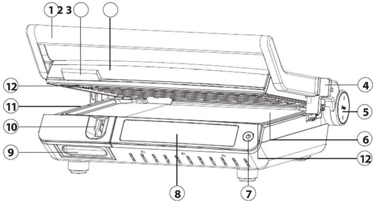 CASO SteakMaster Pro 2838 - Opbouw en functie - 1