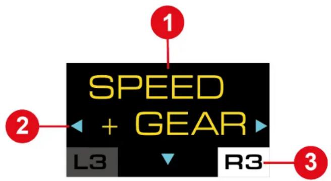 THRUSTMASTER T248 R - Telemetry submenu - 2