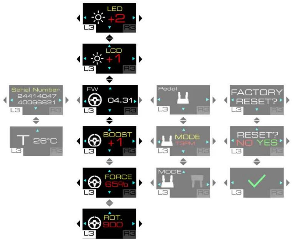 THRUSTMASTER T248 R - Sous-menu Réglages - 5