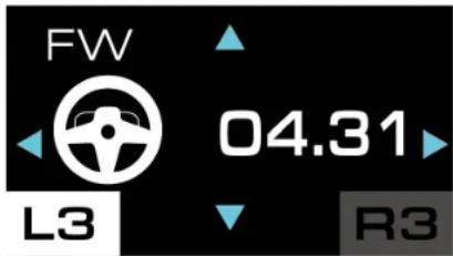 THRUSTMASTER T248 R - Accessing the Settings or Telemetry submenu - 4