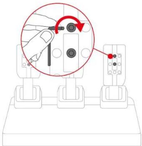 THRUSTMASTER T248 R - Einstellung der Höhe des Gaspedals - 4