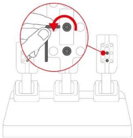 THRUSTMASTER T248 R - Регулировка расстояния между педалями - 2