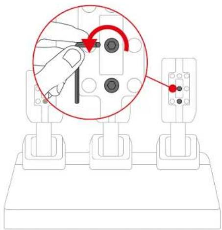 THRUSTMASTER T248 R - Регулировка наклона педалей - 3