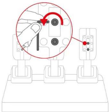 THRUSTMASTER T248 R - Ajuster l'écartement des pédales - 2