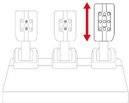 THRUSTMASTER T248 R - Einstellung der Höhe des Gaspedals - 3