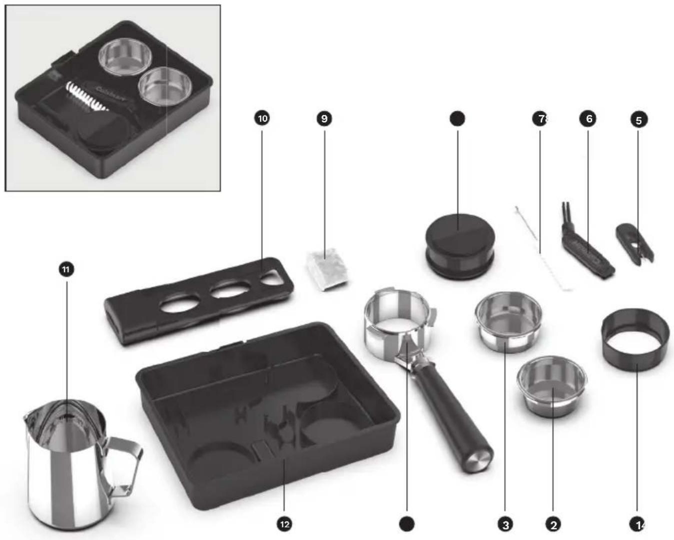 CUISINART Espresso Bar EM640E - Steam- of Hot Water-schakelaar - 1