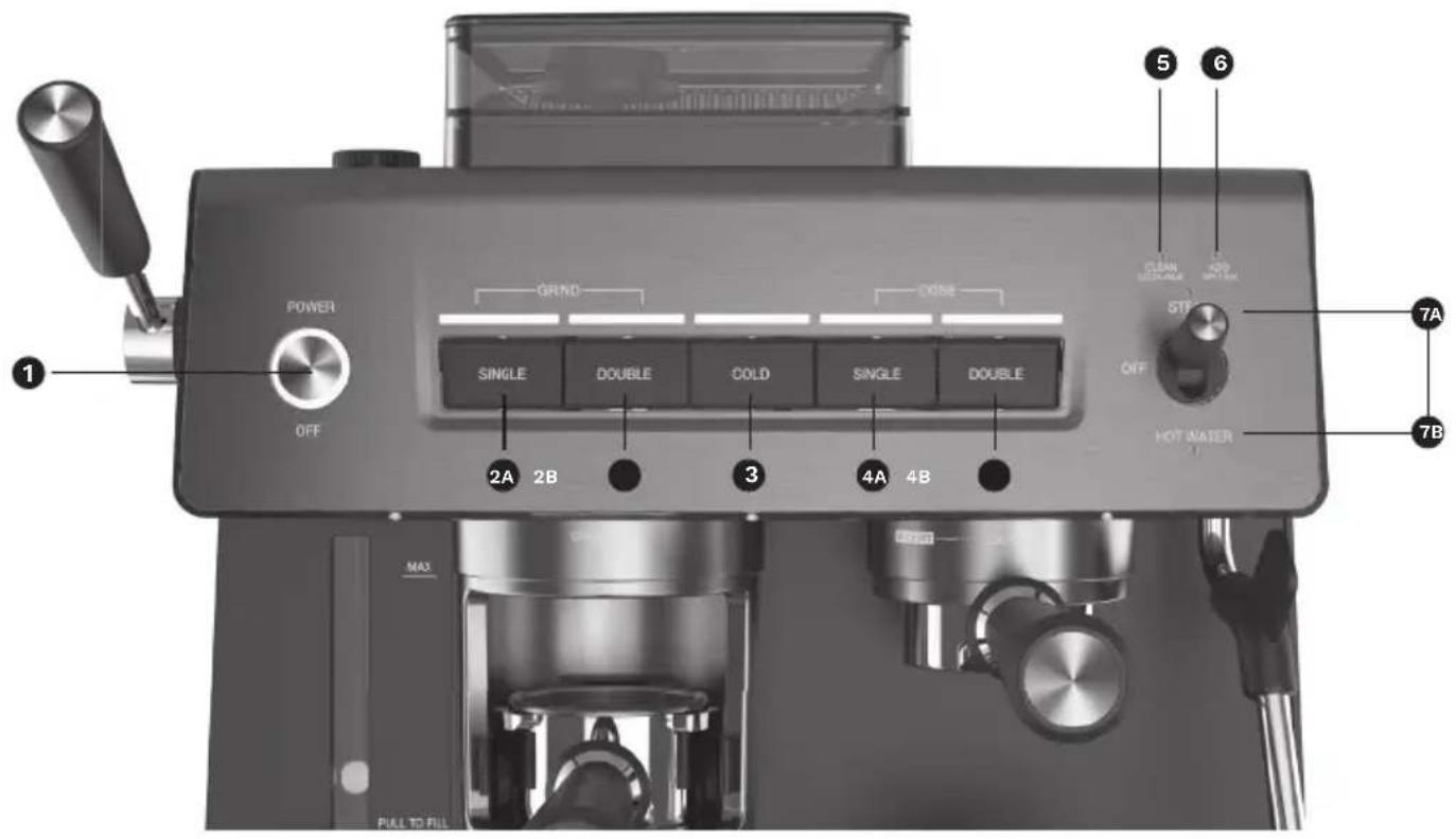 CUISINART Espresso Bar EM640E - 7B. Heißwasser - 1