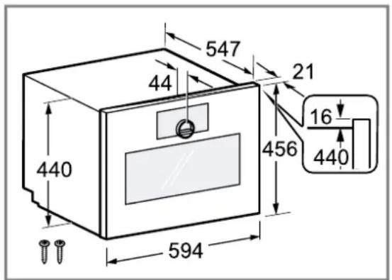 GAGGENAU GS270130 - Dimensions de l'appareil - 1
