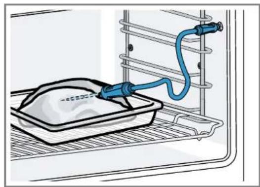 GAGGENAU GS270130 - Insérer la sonde thermométrique dans de la viande - 1