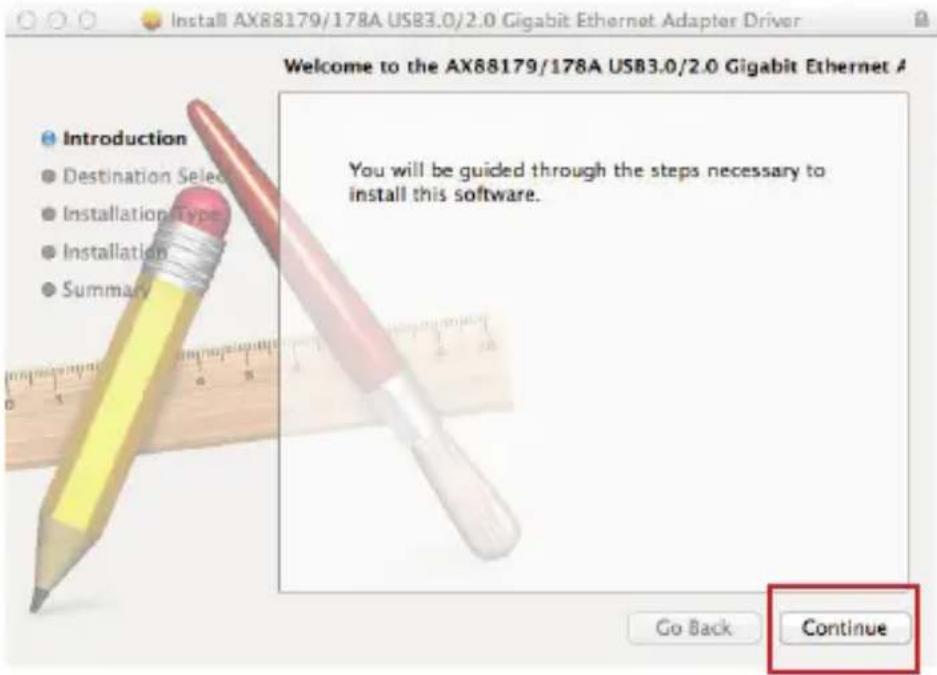 IOGEAR GUC3100 - Click Continue. - 1