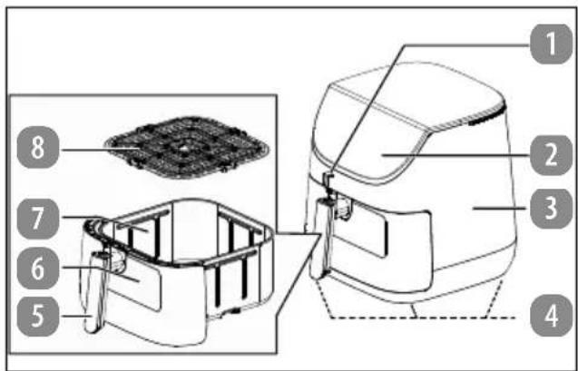 MEDION Life X20 XL - Description of com- ponents - 1