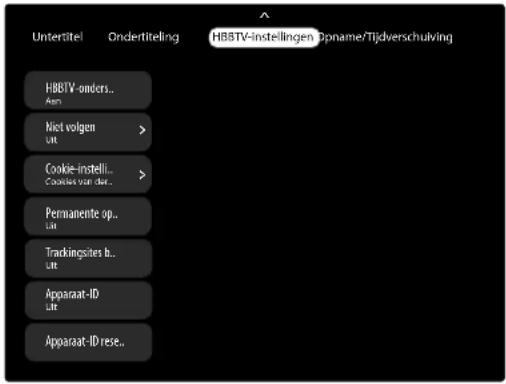 MEDION LIFE X8432505 (MD 843700) - Menu HBBTV-instellingen - 1