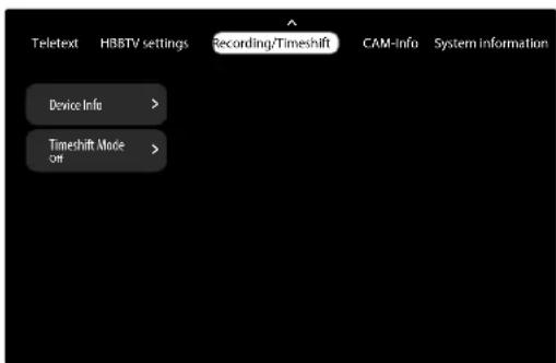 MEDION LIFE X8652505 (MD 865700) - Recording/timeshift menu - 1