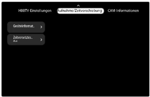 MEDION LIFE X8652505 (MD 865700) - Menü Aufnahme/Zeitverschiebung - 1