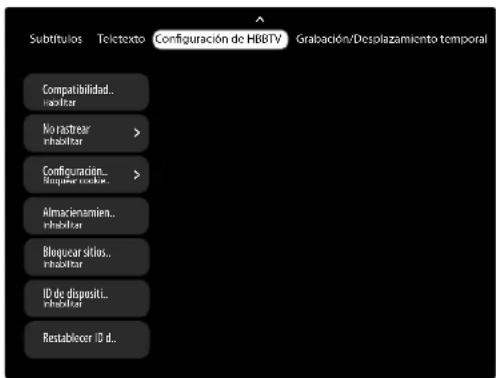 MEDION LIFE X8652505 (MD 865700) - Menú Confi guración de HBBTV - 1