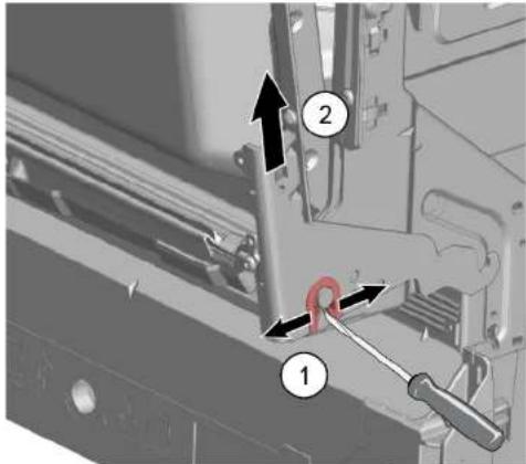 SIEMENS SR85E802LE - Αφαίρεση μεντεσέδων - 1