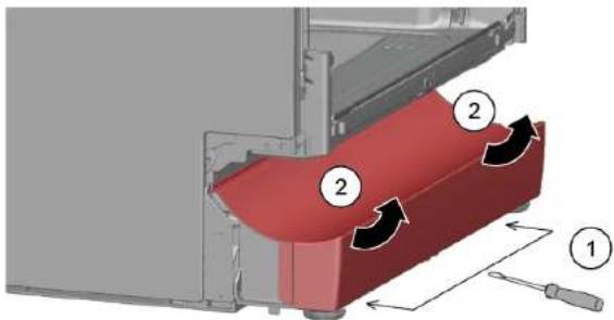 SIEMENS SR85E802LE - Demontering av fotpanel - 2