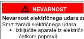 SIEMENS WR47B2C0CH - Struktura opozoril - 4