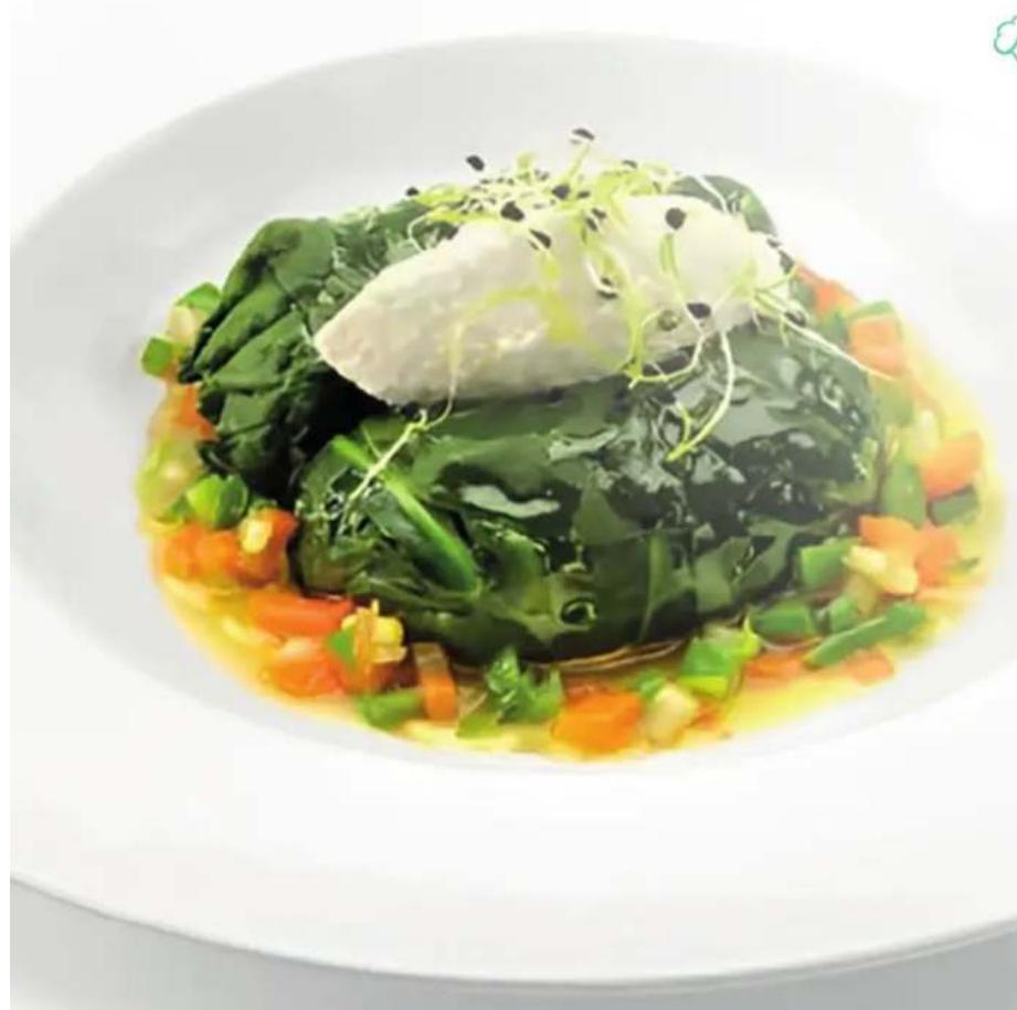 JANE Chefkiss - - Pacote de espinafre com legumes e queijo fresco - 2