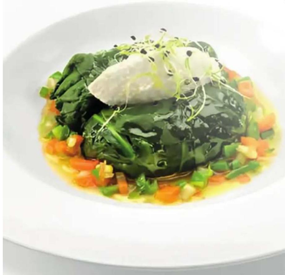 JANE Chefkiss - - Ballotin d'épinards aux légumes et fromage frais - 2
