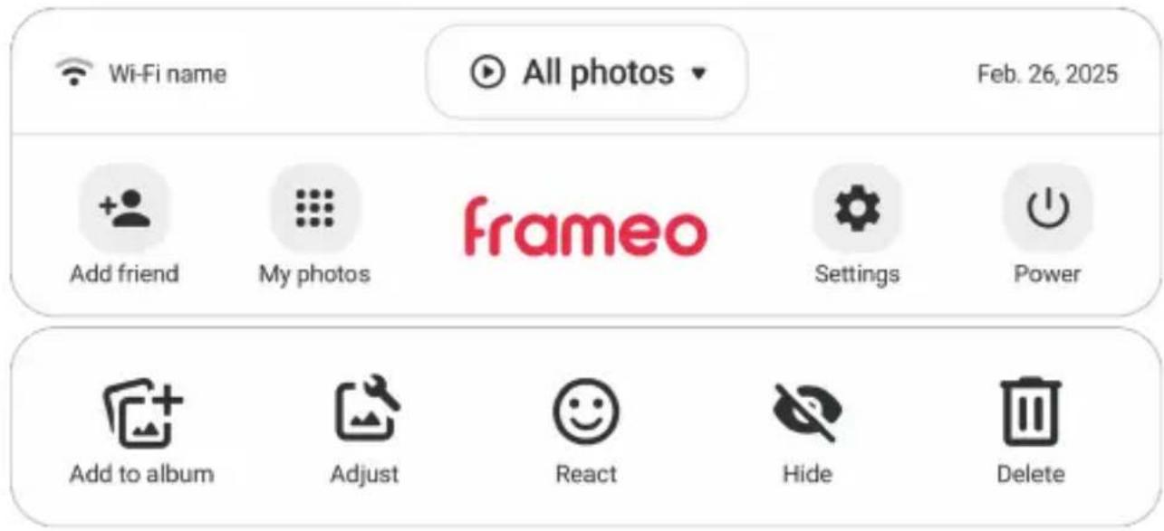 ROLLEI Smart Frame WiFi 1010 - Navigácia vo vašom Frameo - 1