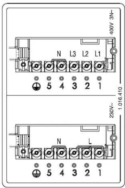 Fulgor Milano FSH 804 ID TS WH 1 - Electrical connection (Fig. 8) - 5