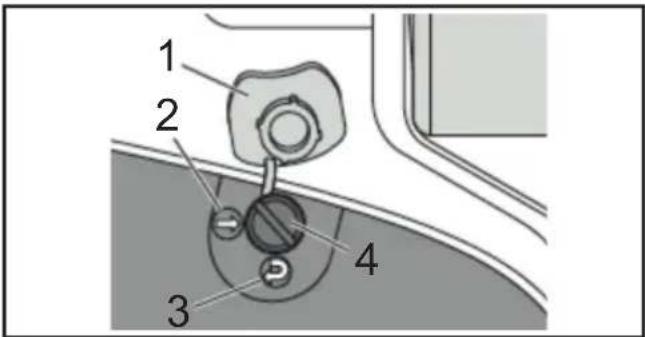 MAKITA DTC301 - Välj Automatisk tillbakadragning / Manuellt läge - 1